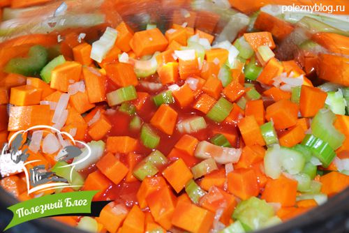 Суп из тыквы, цветной капусты и куриного филе | Шаг 11