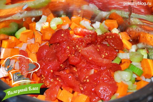 Суп из тыквы, цветной капусты и куриного филе | Шаг 12