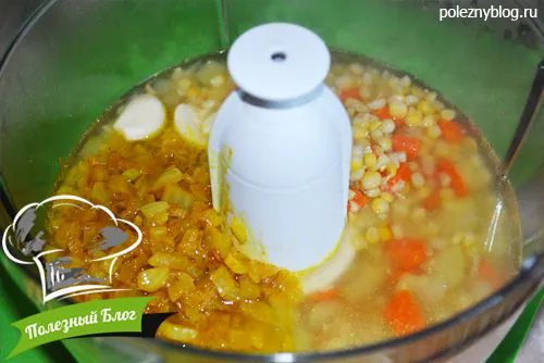 Полезный Блог - Суп-пюре из кукурузы, кабачка и моркови - Шаг 9
