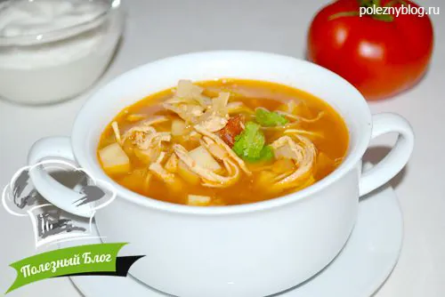 Суп с курицей | Готовый