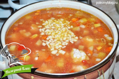 Суп с куриными фрикадельками | Шаг 15