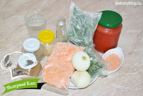 Суп с зеленой стручковой фасолью | Ингредиенты