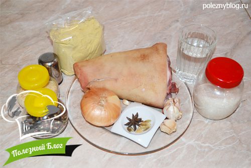 Свиная рулька в духовке | Ингредиенты