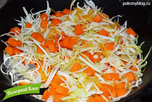 Полезный Блог - Тушёная капуста с тыквой и зелёной стручковой фасолью - Шаг 7