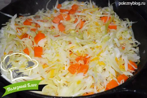 Полезный Блог - Тушёная капуста с тыквой и зелёной стручковой фасолью - Шаг 8