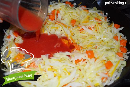 Полезный Блог - Тушёная капуста с тыквой и зелёной стручковой фасолью - Шаг 9