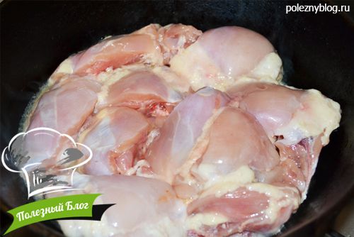 Полезный Блог - Тушёная тыква с куриными бёдрышками - Шаг 4