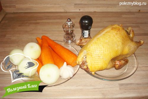 Полезный Блог - Тушёная утка с овощами - Ингредиенты