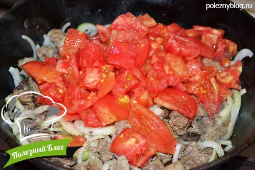 Тушёные субпродукты с овощами | Шаг 12