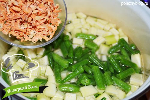 Полезный Блог - Зелёный суп из щавеля, кабачков и стручковой фасоли - Шаг 5