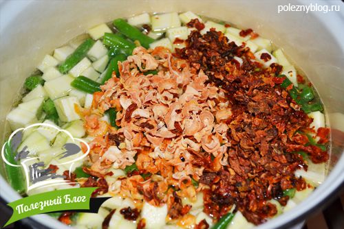 Полезный Блог - Зелёный суп из щавеля, кабачков и стручковой фасоли - Шаг 6