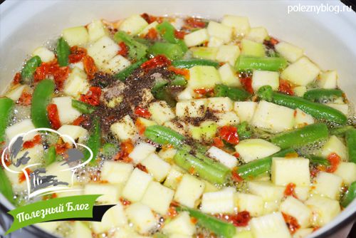 Полезный Блог - Зелёный суп из щавеля, кабачков и стручковой фасоли - Шаг 7