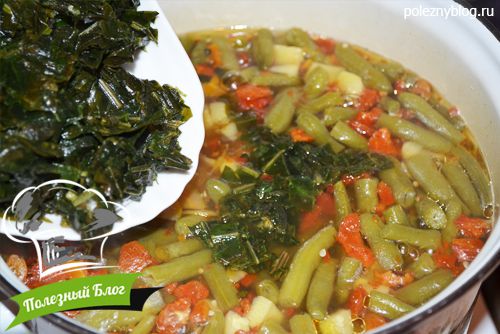 Полезный Блог - Зелёный суп из щавеля, кабачков и стручковой фасоли - Шаг 9