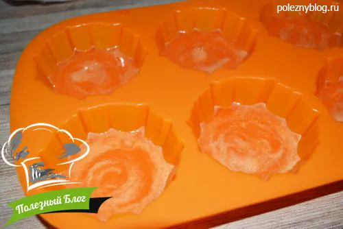 Желе подсолнух из моркови, киви и сливок | Шаг 6